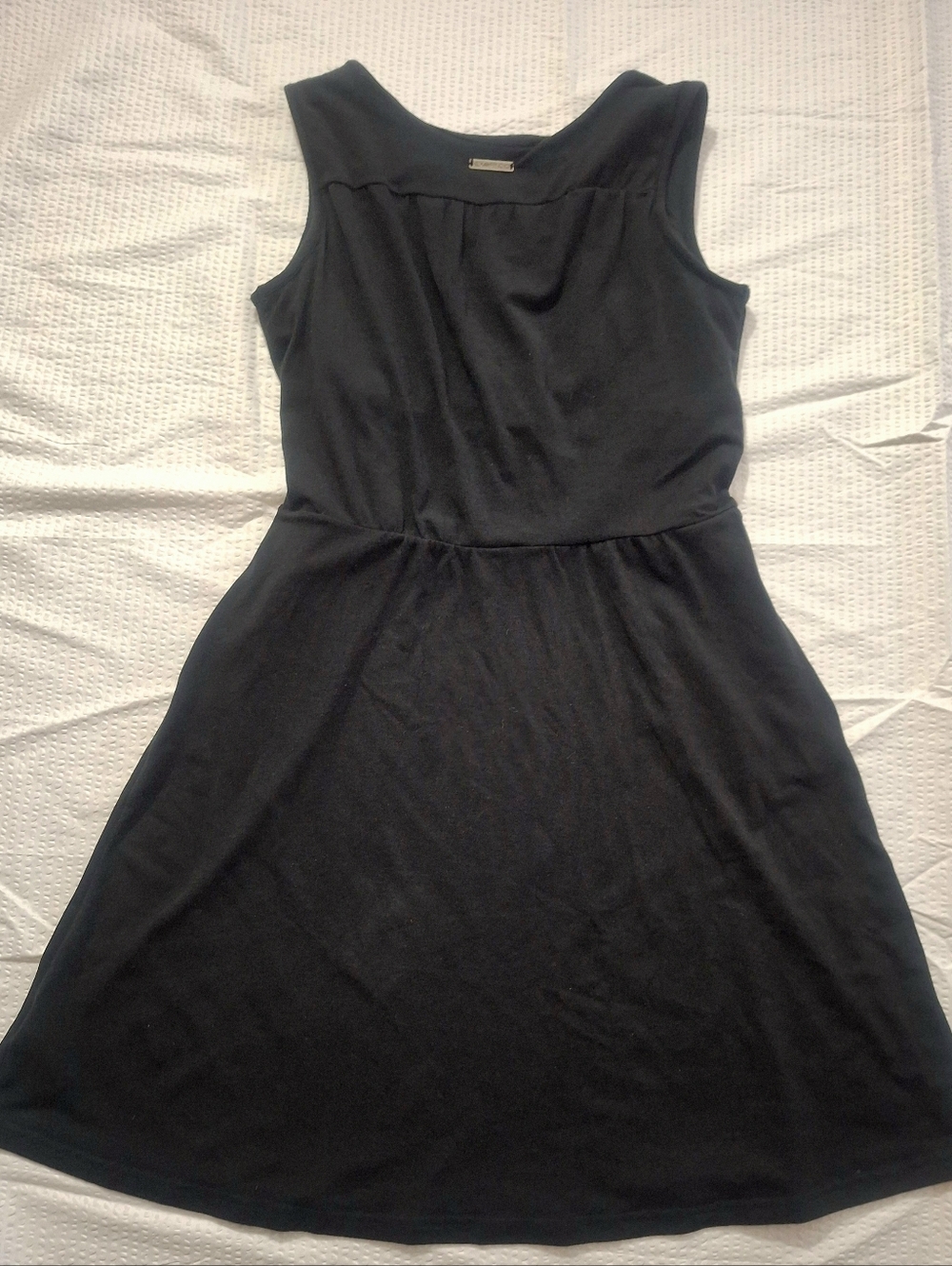 ExOfficio Black Sleeveless Mini Dress